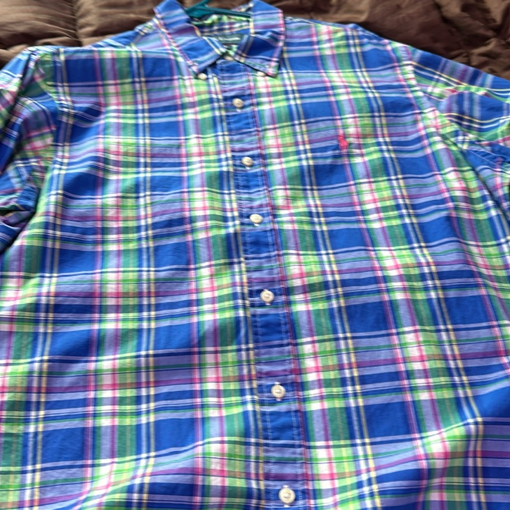 Ralph Lauren shorts and Polo long sleeve